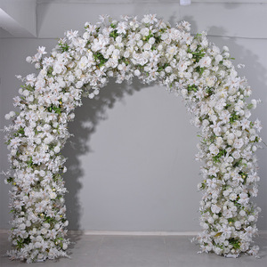 B-UFA001 Wedding Flower <b>Arch</b> Arrangement Wedding <b>Arch</b> Flower Backdrop Silk Rose Flower <b>Arch</b> for Wedding <b>Decoration</b> - Product Image 2