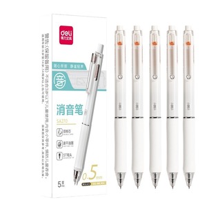 Bolígrafo de Gel Silencioso Deli, 0.5 mm, Negro, Doble Núcleo, Secado Rápido, Punta ST, para Estudiantes, Exámenes y Oficina - Product Image 5