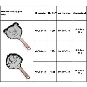 Mini sartén antiadherente para desayuno en forma de corazón, tortilla y molde para pasteles de acero al carbono - Product Image 2