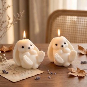 Molde de silicona YS de conejo recostado para velas de aromaterapia, molde de yeso DIY hecho a mano, molde de adornos de escritorio de conejo lindo, reutilizable - Product Image 2