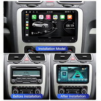 Autoradio Android 15 de 9 pouces pour tableau de bord VW universel avec Android Auto & CarPlay intégrés, WiFi, GPS, MP3, USB et écran tactile