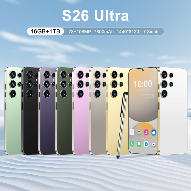S26 Ultra 2026 Premium Android Smartphone 7800mAh Battery Long Standby