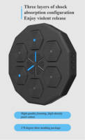 Machine de boxe musicale intelligente avec cible murale lumineuse, coussinets de frappe électroniques musicaux, boxe électrique