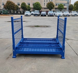 Factory <strong>Storage</strong> cage Warehouse Logistic Stackable <strong>Wire</strong> Mesh Pallet <strong>Wire</strong> Mesh <strong>Container</strong> Transport Box Basket <strong>Container</strong> - Product Image 3