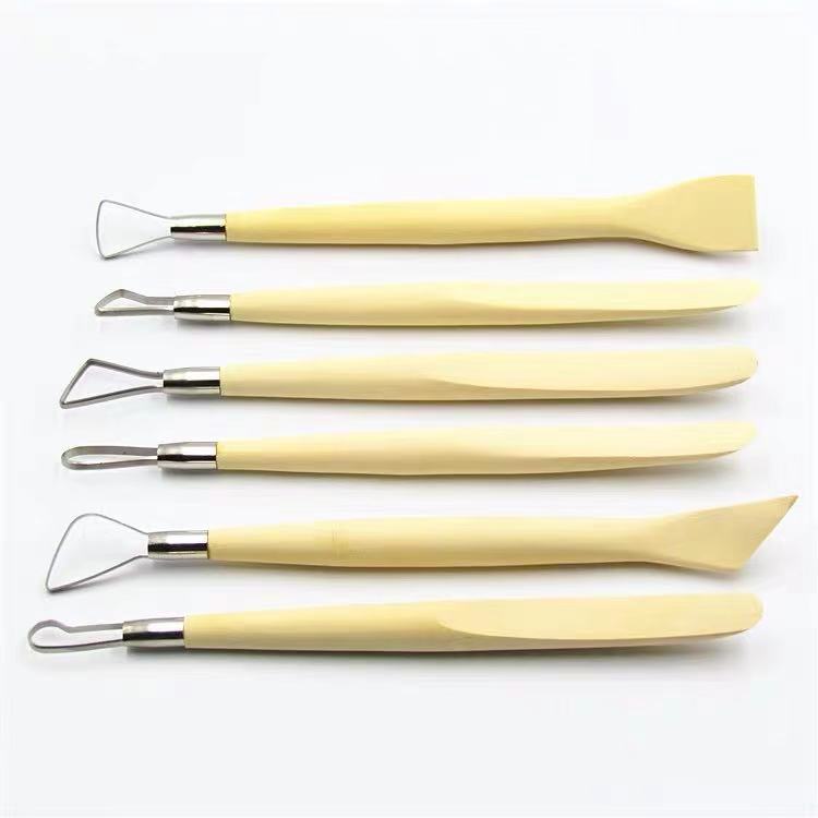 professional pottery clay trimming 6pcs sculpting tools