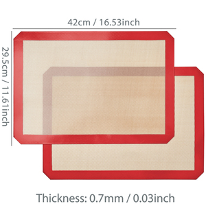 <span class=keywords><strong>Tapis</strong></span> <span class=keywords><strong>de</strong></span> <span class=keywords><strong>cuisson</strong></span> rectangulaire en <span class=keywords><strong>silicone</strong></span> <span class=keywords><strong>de</strong></span> qualité alimentaire avec impression personnalisée <span class=keywords><strong>pour</strong></span> la cuisine domestique - Product Image 1