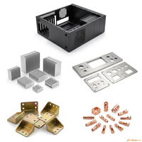 Servicio de Fabricación de Chapa Metálica Personalizada, Carcasa de Aluminio para Dispositivos Electrónicos, Mecanizado CNC, Anodizado, Estampado