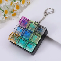 Porte-clés en forme de touches de clavier, 9 touches, jouets de décompression pour clavier, jouets de clavier DIY pour adultes, cadeaux pour soulager le stress