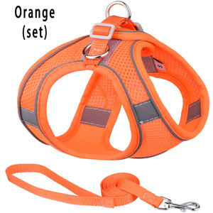 Vente en gros Harnais et laisse pour chat pour la marche Harnais de gilet souple réglable sans traction pour chats - Product Image 5