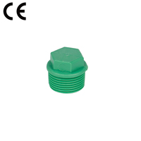 Bouchon fileté mâle PPR SAM-UK, norme DIN, raccord de tuyauterie en plastique thermofusible, embout de finition, connecteur d'arrêt