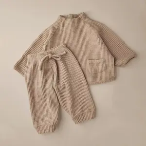 Комплект детской одежды из 2 предметов оптом, хлопковые комплекты детской одежды для новорожденных мальчиков и девочек