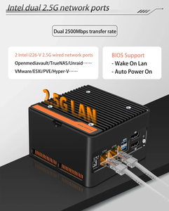 Mini PC Industrial X86-<span class=keywords><strong>P5</strong></span>-4M, NAS de Bolsillo, Computadora con Procesador <span class=keywords><strong>Core</strong></span> 3-N355 I3 N305 N150 N100, Placa con 4xM.2 NVMe, Router 2xi226-V 2.5G, DDR5 - Product Image 3