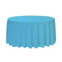 Nappe Ronde Blanche de 120 Pouces en Polyester Écologique Moderne Non Tissé pour la Maison et les Fêtes de Mariage – Vente en Gros Usine