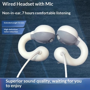 Auricolari Cablati con Clip per <span class=keywords><strong>Orecchio</strong></span>, Cuffie Stereo Reali Senza Perdita di Suono, Non Danneggiano le Orecchie - Product Image 5