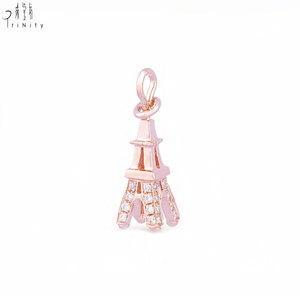 Hong Kong Wholesale Supply Chain Most Popular Custom Different Designs Jewelry 18K <b>Solid</b> <b>Gold</b> Real Natural Diamonds Pendant - Product Image 3