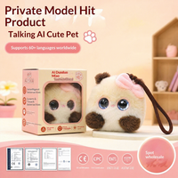 Vente en gros transfrontalière : Jouet IA tendance, objet de collection IA, DouBao, animal électronique en peluche de polyester, chat parlant DuoDuo, cadeau