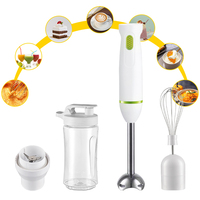 Ensemble de mini appareils de cuisine portables Mélangeur à main à immersion avec commandes à bouton-poussoir et presse-agrumes pour usage domestique et hôtelier