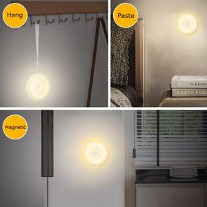 Luz Nocturna LED con Sensor de Movimiento, Enchufable, Cálida, para Dormitorio, Magnética, Recargable por USB, para Pared, Escaleras, Armario - Product Image 6