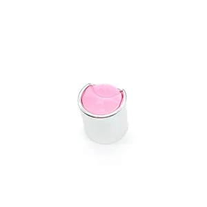 Aluminium Silber verschluss Kunststoff rosa Kopfs cheibe obere Kappe für Glasflasche