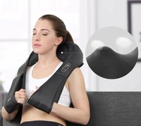 Masseur de cou portable électrique en cuir chauffé approuvé par la FCC avec intensité réglable