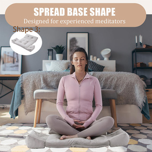 Custom Meditation Cushion Folding Yoga Seat Thickened Cotton <b>Pad</b> For Home <b>Practice</b> - Product Image 3