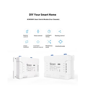F0104 <span class=keywords><strong>Zigbee</strong></span> 3,0 DIY Tuya interruptor 4CH Módulo de persiana enrollable WIFI Motor 12V/24V/220V controlador 10A interruptor relé Compatible con Alexa - Product Image 6