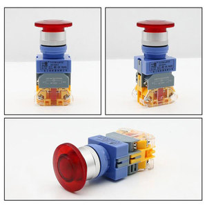 Bouton poussoir d'arrêt d'urgence à tête ronde, série Lay37, 30 mm, sans LED, verrouillage par pression, déverrouillage par rotation - Product Image 4
