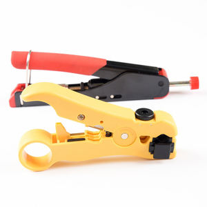 Outil de pince à sertir électrique portable de haute qualité-Construction en plastique de couleur jaune de marque TOPEAST - Product Image 1