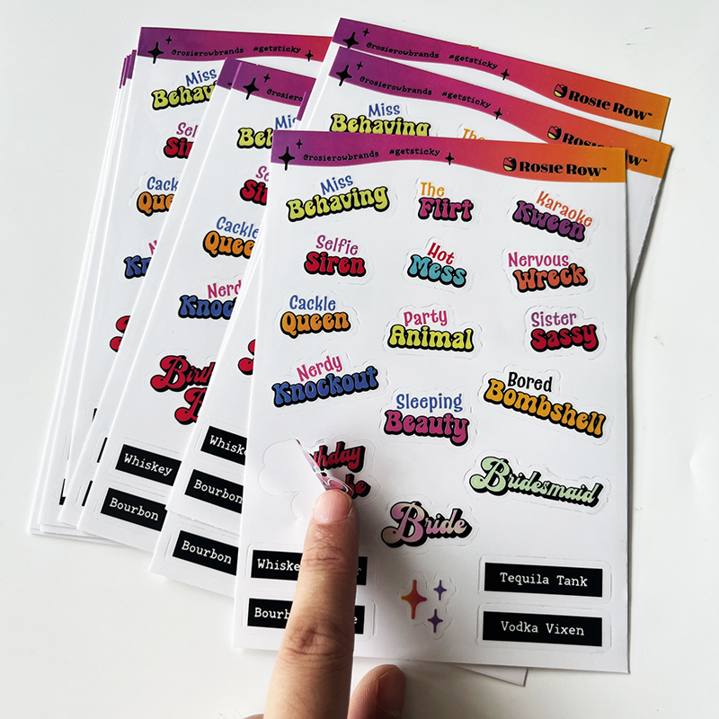 Custom A4 A5 A6 Waterproof Sticker