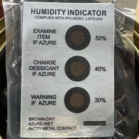 Carte indicatrice d'humidité en papier couché écologique 3 points 6 points sans cobalt 10-60% pour composants électroniques, stockage de PCB, appareil photo