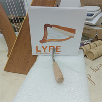 Instrument à cordes OEM élégant Harpe lyre 19 cordes en bois