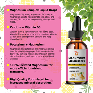Gouttes liquides de magnésium OEM ODM avec vitamines et coenzyme Q10 pour favoriser la relaxation du corps et de l'humeur – Compléments alimentaires liquides à base de plantes - Product Image 6