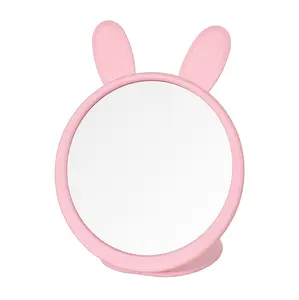 supplier professionnel miroir de maquillage sur pied modern european style free standing table mirror in pink frame