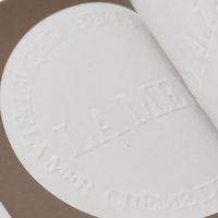 Étiquettes gaufrées à chaud, étiquettes autocollantes gaufrées, étiquettes de marque produites par machine, étiquettes pour produits de soins personnels