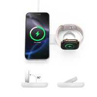 Station de charge rapide pliable Qi2 Qi2.2 15W 25W, chargeur sans fil magnétique 2 en 1 pour iPhone