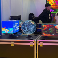Pantalla LED Esférica P1.8 de 1M para Interiores, Pantalla LED de Pared de 360 Grados, Esfera Publicitaria Redonda, Pantalla de Video LED
