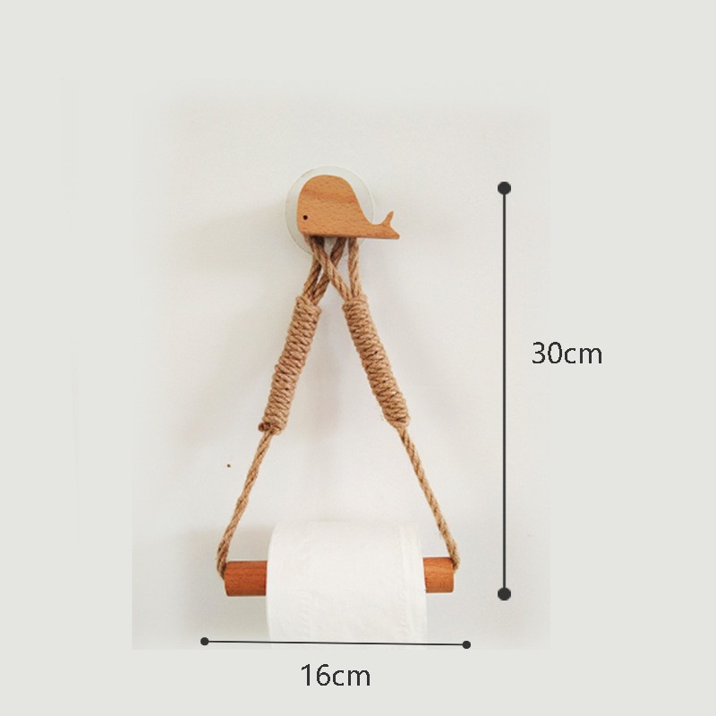 Hemp rope stick without beads whale style