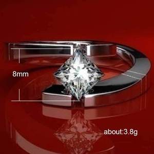 Anello Quadrato Creativo per Donne, Stile Minimalista Occidentale, Accessorio da Dito per Proposte e Feste, Regalo - Product Image 5