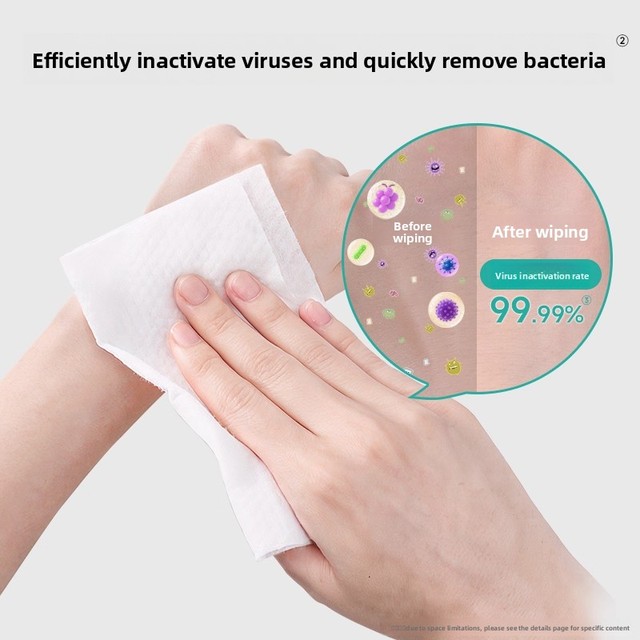 75 Degree Alcohol Antiseptic Non-Woven Travel Wipes Disposable Small Bag Portable Sterilization Students Single Piece