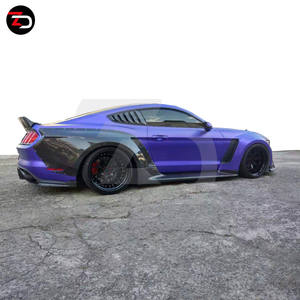 Mejor <span class=keywords><strong>precio</strong></span> 2015-2017 ZD Wide Style para <span class=keywords><strong>Mustang</strong></span> Gen 6 con guardabarros ancho bengalas alerón lateral falda labios delanteros - Product Image 6