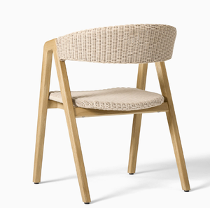 Muebles de Jardín de Teca, Conjuntos de Comedor de Ratán Sintético para Exteriores, Silla de Comedor de Lujo con Brazos - Product Image 5