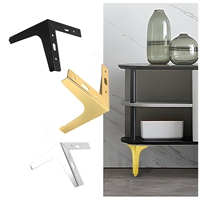 Fauteuils avec pieds de lit renforcés à 3 branches en acier inoxydable pour cadre de lit d'appartement et aménagement de chambre d'hôtel