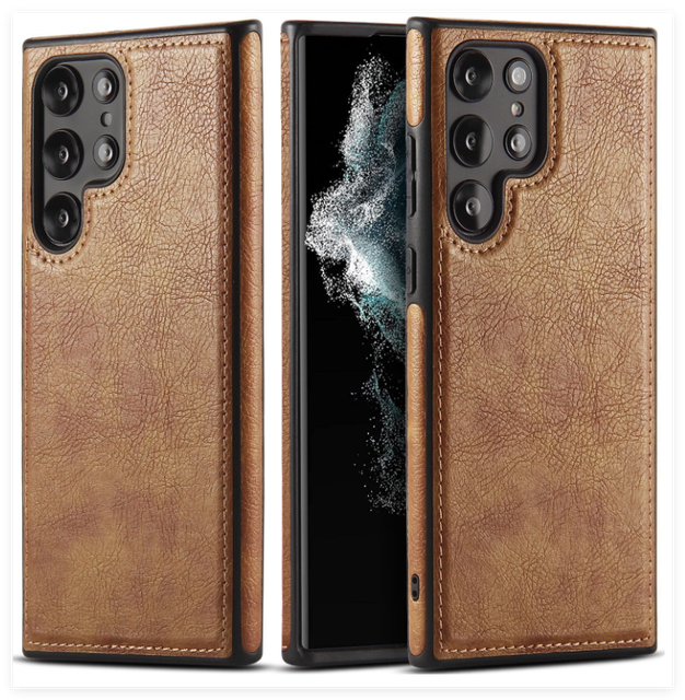 Retro PU Leather Case for Samsung Galaxy S25 S24 Ultra S23 Plus S22 A54 A05S A05 A15 A55 A53 5G A35 Wireless Charging Back Cover