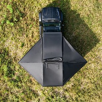 Tenda Kemah Tahan Air untuk Luar Ruangan 360 °   Tenda Kanopi Mobil 3 Sisi untuk SUV, Penutup Bagasi Mobil, Perjalanan Darat, Pelindung Matahari