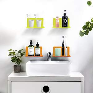 Lot de 4 petites étagères murales, étagères murales en acrylique de 4 ''pour le rangement et la décoration, petite étagère flottante pour le mur. - Product Image 4