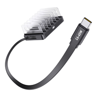 Station de charge GaN 288W avec 5 ports Type C et 2 ports USB, adaptateur de charge USB pour ordinateur portable et téléphone 17 16 15 14