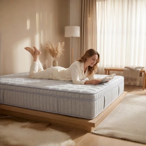 Matelas en mousse à mémoire de forme haute densité, tailles Twin, Full, Queen, confort doux, respirant, avec housse tricotée, enroulable, pour lit à domicile - Product Image 1