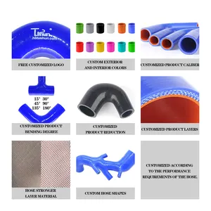 Hochleistungs-Silikon-Turbe-Schlauch 2/3/6/9pcs Silikon-Kühlerschlauch-Kits für Honda CIVIC