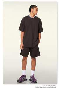 Camisetas Personalizadas de Hombros Caídos al por Mayor, Camisetas de Algodón Suave para Uso Diario Informal para Hombres y Mujeres para Actividades al Aire Libre - Product Image 5