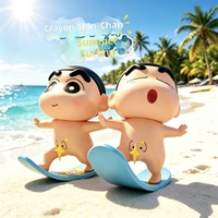 Figurine en plastique de Crayon Shin-chan, modèle fini, jouet décoratif